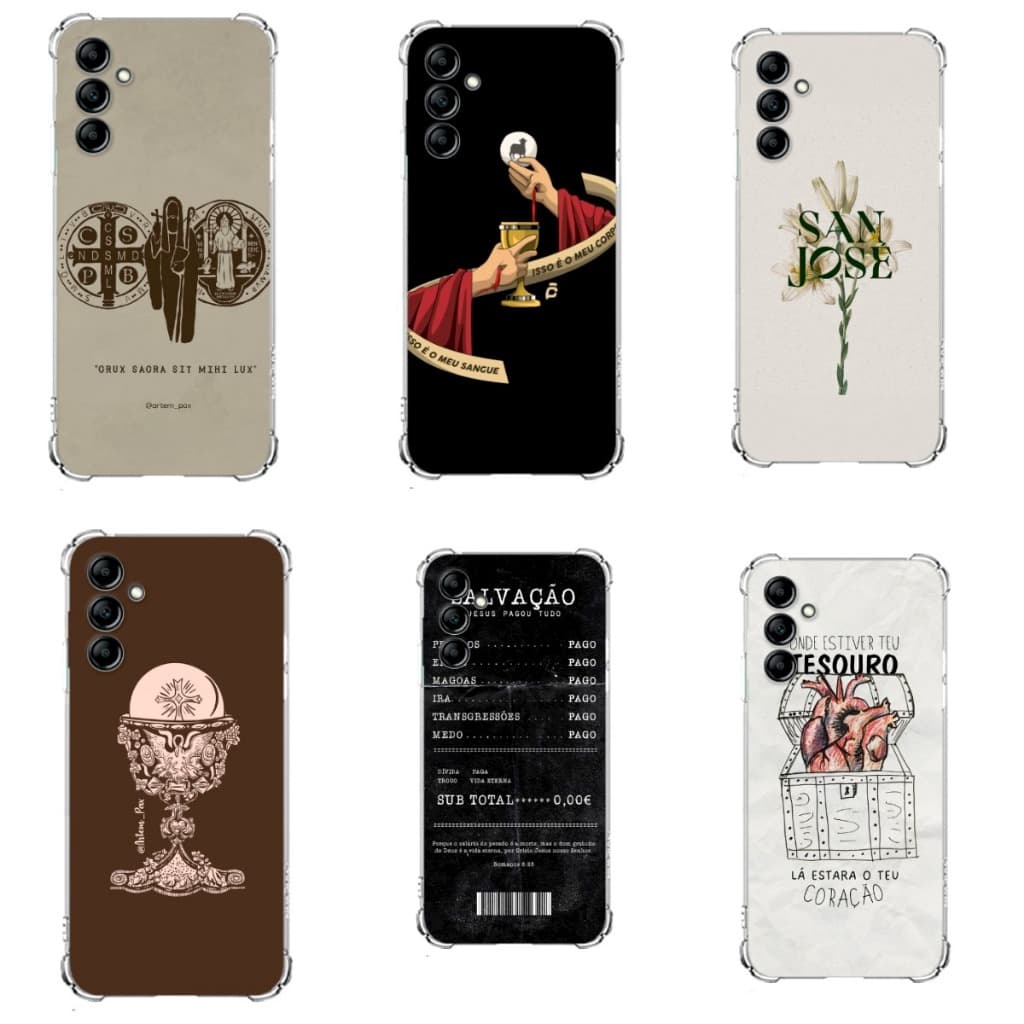 CAPINHA HEX SILICONE COMPATÍVEL COM SAMSUNG A04S, A14,A24,A34 5G,A54 CAPA TPU DESENHOS VARIADOS CAPINHA CASE