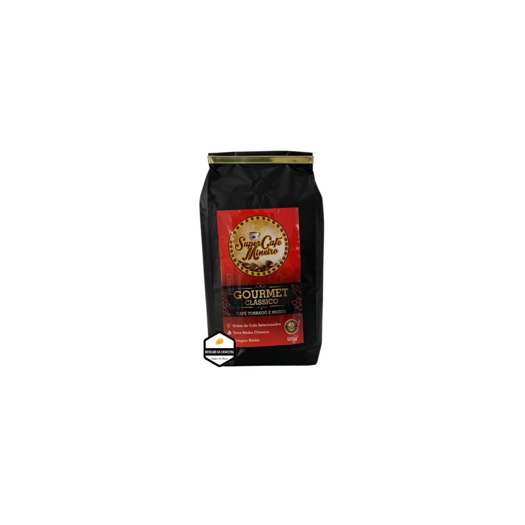Café Gourmet Clássico torra média 500g - Super Café Mineiro - Em grãos ou moído