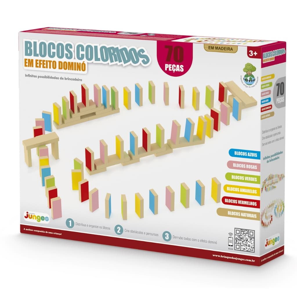 Brinquedos Blocos Montar 100 Peças Madeira Jogos Infantis Educativos Lógica Lego