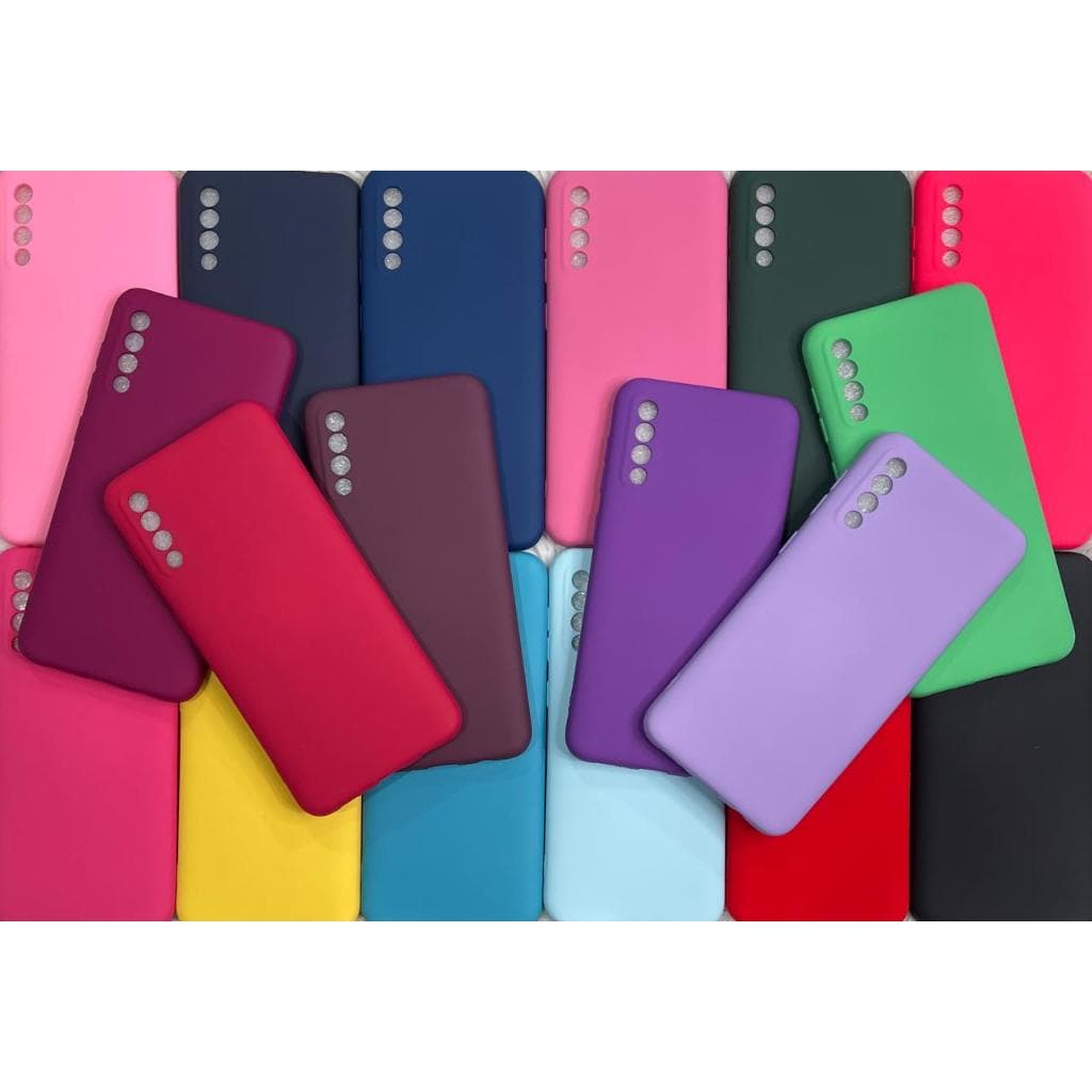 Capa Capinha Para Samsung A30S A50 Silicone Aveludado Pelicula Case