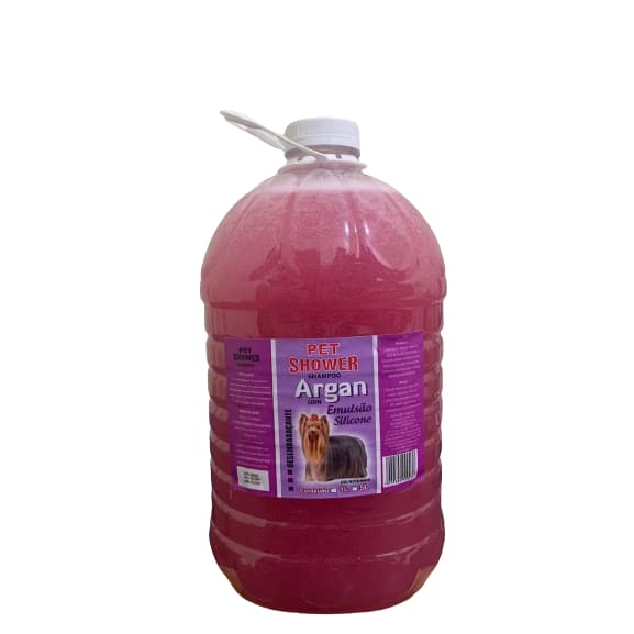 Shampoo Desembaraçante de Argan com Emulsão de Silicone 5 Litros para Pet Shop, Banho e Tosa e Clínica Veterinária