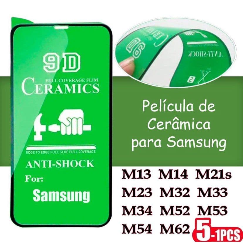 Película Cerâmica 9D 3D Samsung Gel Hidrogel Flexível M13 M14 M23 M21S M32 M33 M34 M52 M53 M54 M62