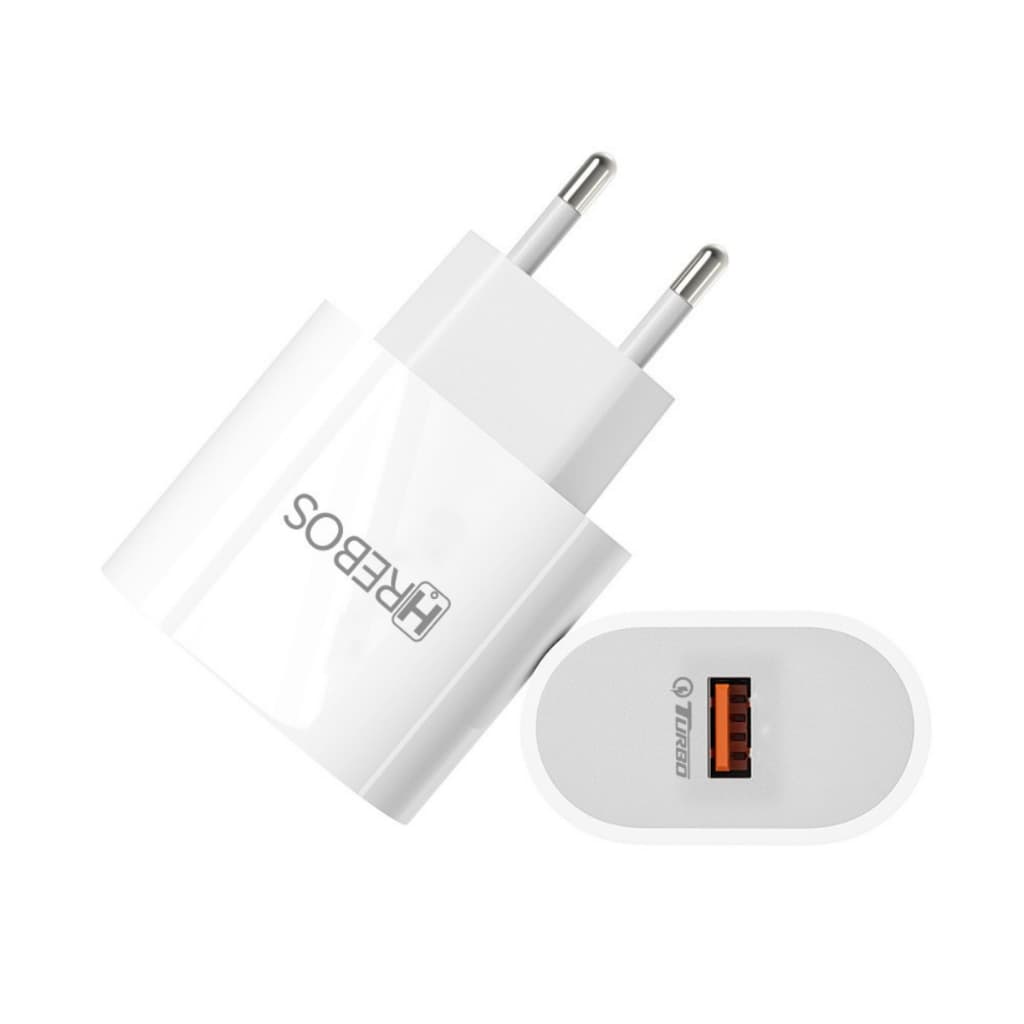 Fonte Carregador Turbo 18w Usb Para iPhone Samsung Xiaomi Smartphone