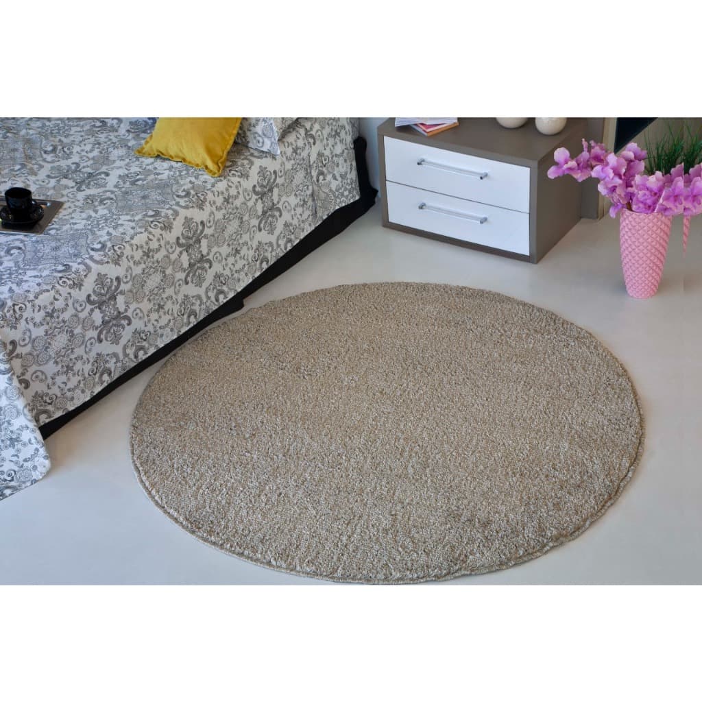 Tapete Redondo 1,00 X 1,00 Classic Sala Quarto Moderno Promoção 100% Antiderrapante Oasis