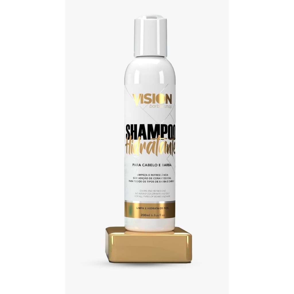 Shampoo Hidratante para Barba Cabelo Bigode Vision Barber Shop 200ml - Unidade