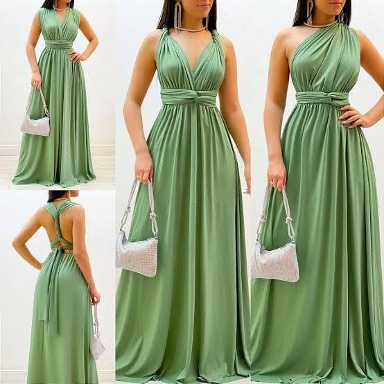 Vestido para casamento convidada civil Feminino Longo Elegante de Festa Formatura Madrinha plus size