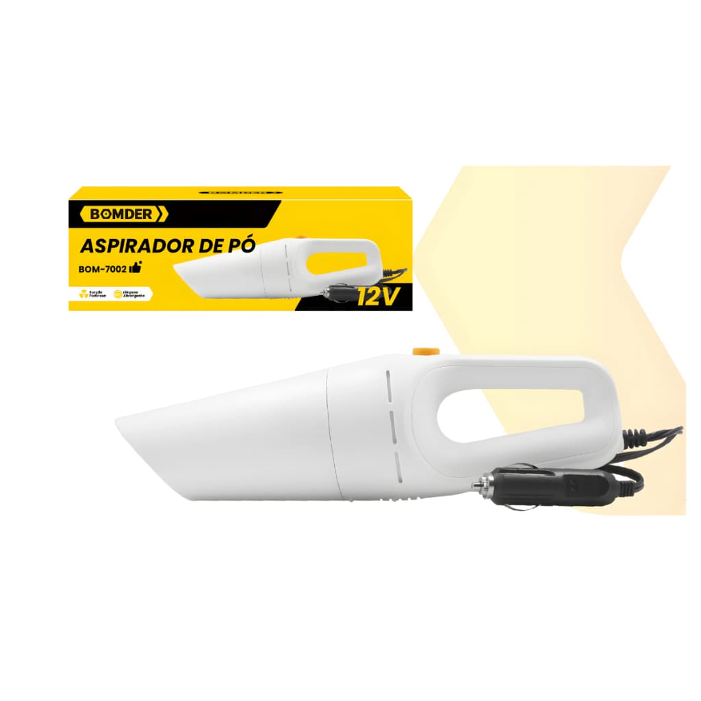 Aspirador De Pó Portátil De Mão 5 Em 1 Automotivo 12V Para Carro 120W Potente Multifuncional