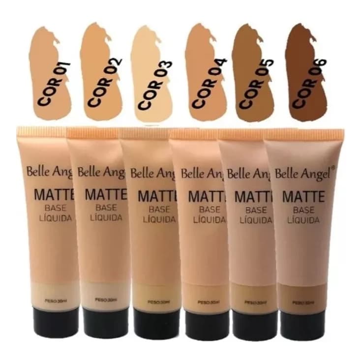Base Liquida Belle Angel Acabamento Matte Aveludado