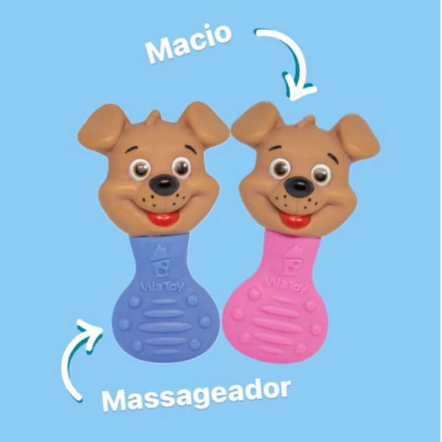 Chocalho Mordedor Macio C/barulho Suave Cachorro Dog