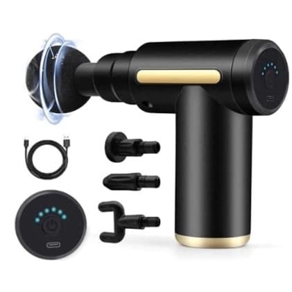Massageador Elétrico Profissional Muscular Pistola Portátil Massagem Alta Frequência