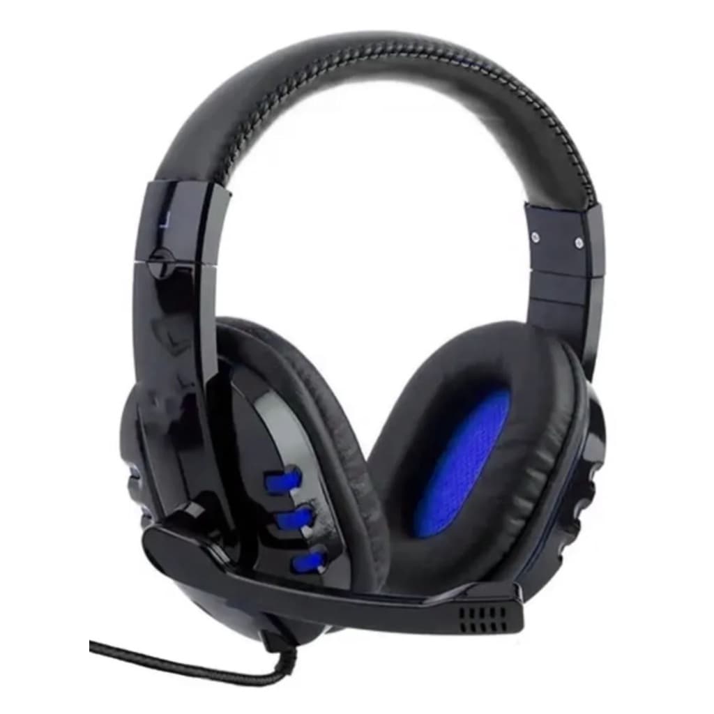 Headphone Fone de ouvido Gamer com Microfone para PC Notebook Celular PS4 entrada P3