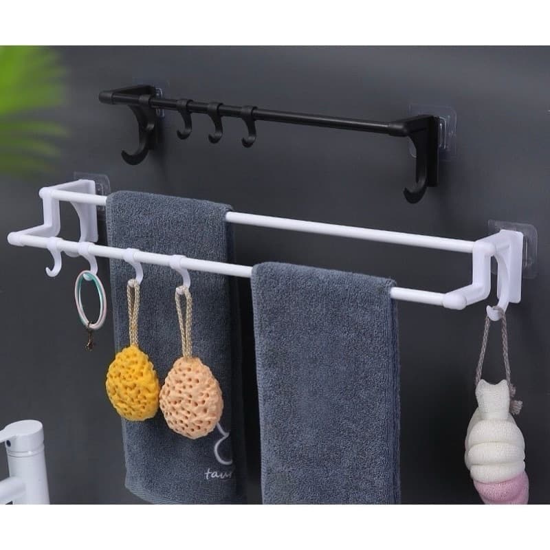 Suporte Multiuso Para Banheiro Box Cozinha Sem Furar Parede Porta Tampas E Suporte 8869