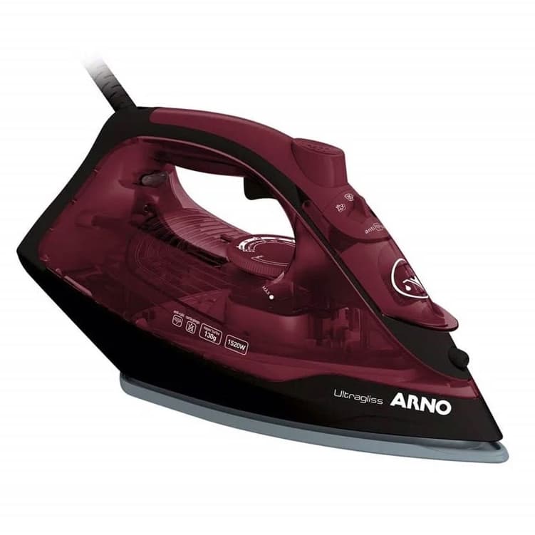 Ferro A Vapor Ultragliss Com Base Durilium Airglide FMV Arno FV2888B3 Vermelho - 110V