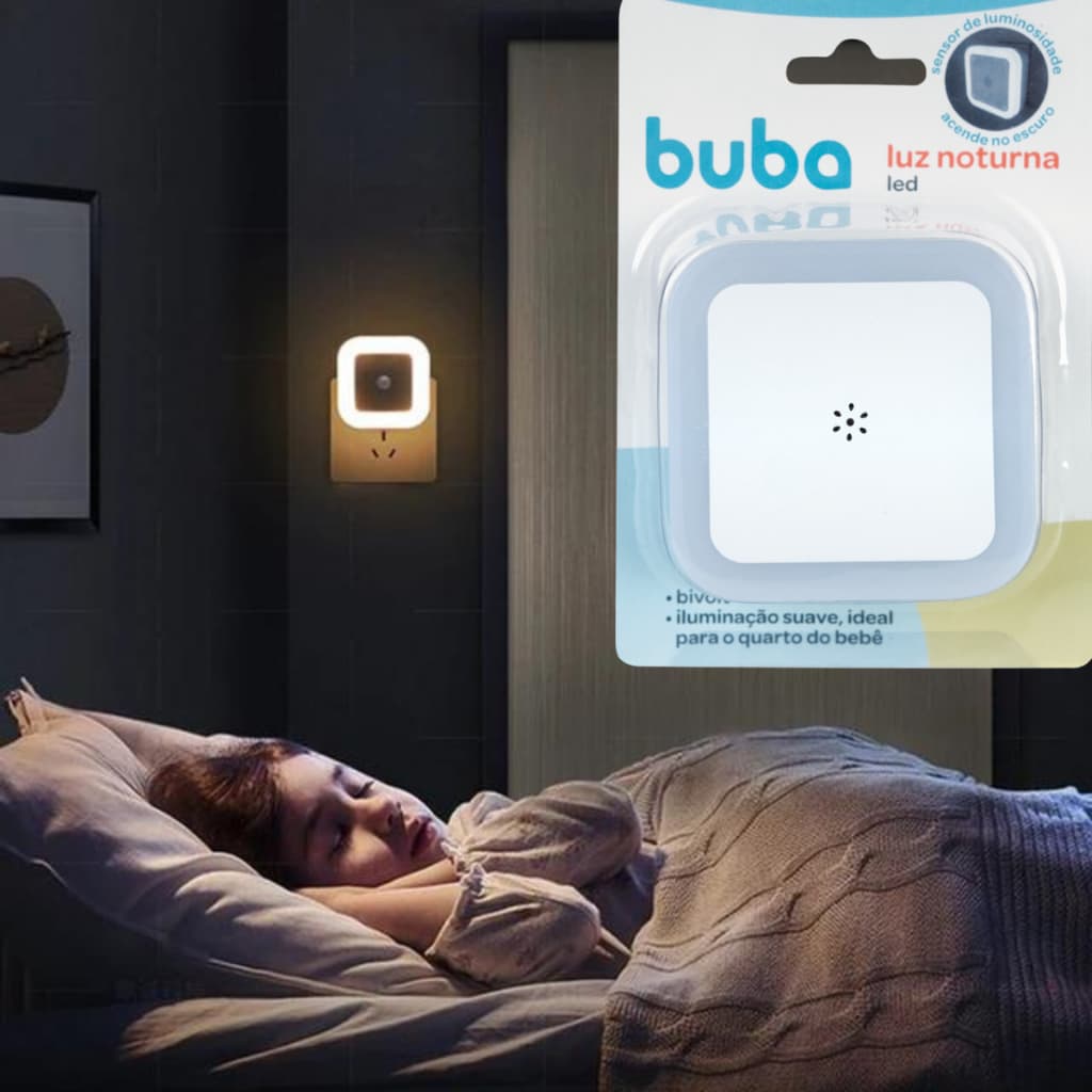 Luz De Led Luminaria Led Bebê Com Sensor 13144 - Buba Luz Noturna