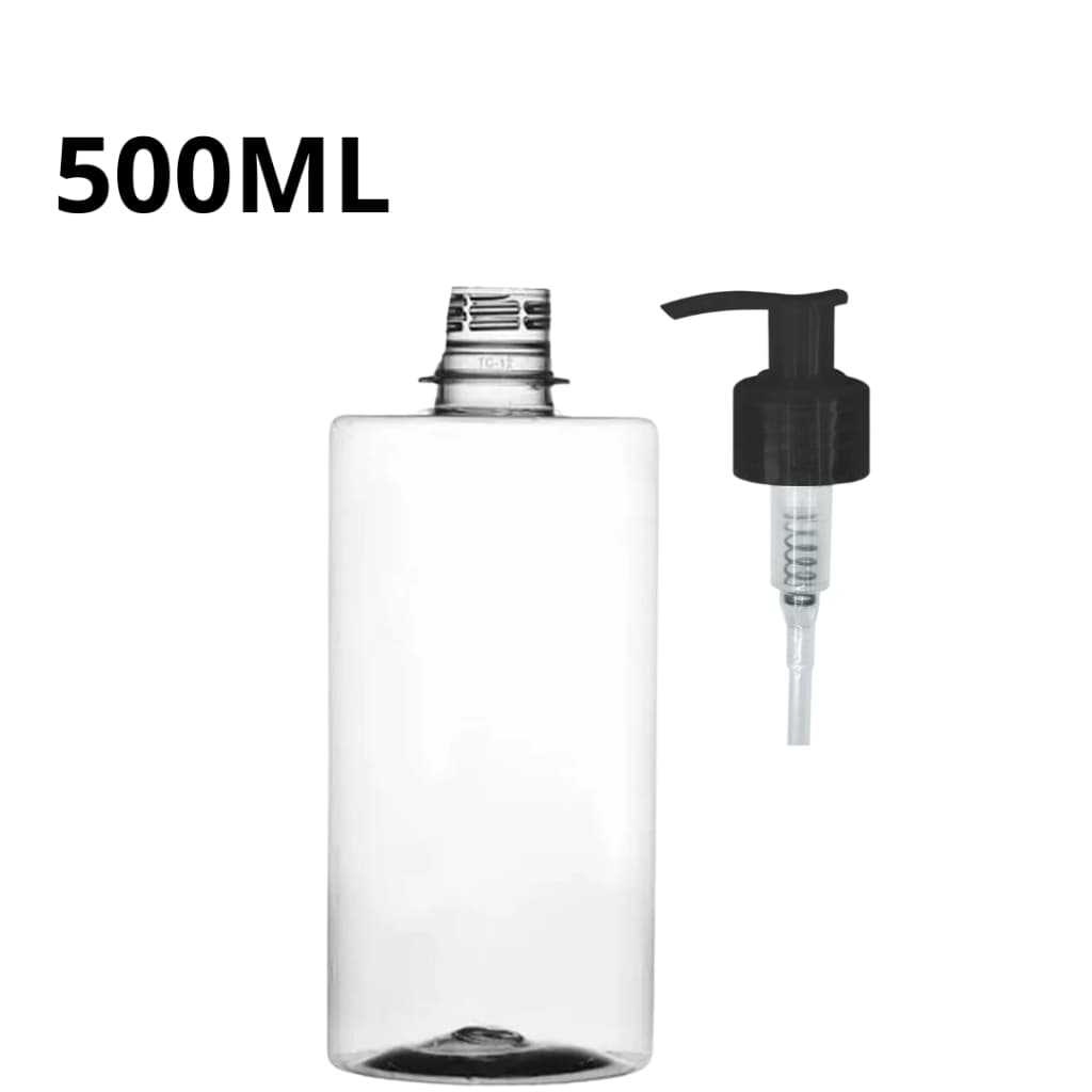 Frasco Pet 500ml Com Válvula Dosadora Bom para Shampoo Condicionador Detergente Sabonete liquido alcool em gel