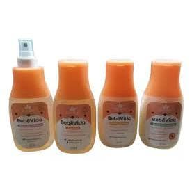 Kit c/4 itens- Shampoo +Condicionador+Hidratante + Colônia 200ml Bebê Vida Davene