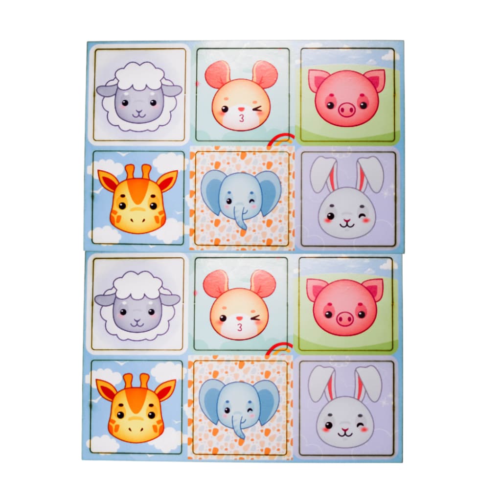 Jogo Da Memória em madeira Animais Brinquedo Educativo Alfabetização autismo brinquedo sensorial montessori