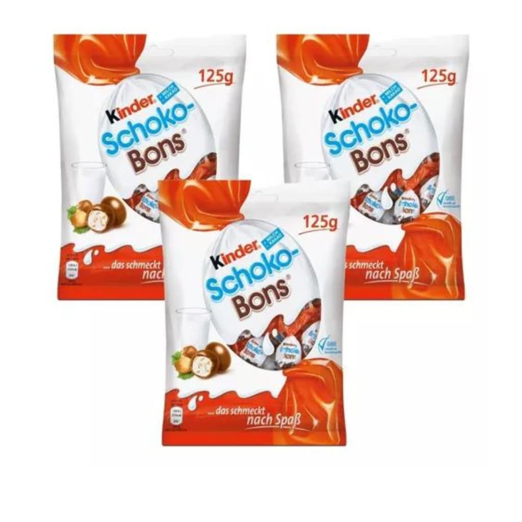 3 Chocolate Kinder Shoco Bons Importado Alemanha 125g