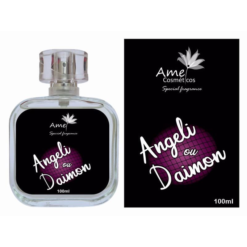 Perfume Angeli ou Daimon Feminino Amei Cosméticos Alta Fixação 33% de Essência Importada EDP