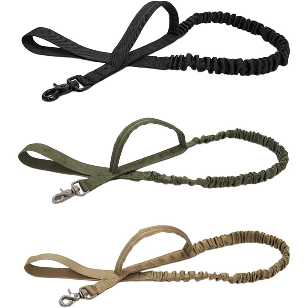 Guia Corda Tática Militar Reforçada Para Passeio Treinamento Cães Cachorro Grande Médio Porte Resistente LR-0240