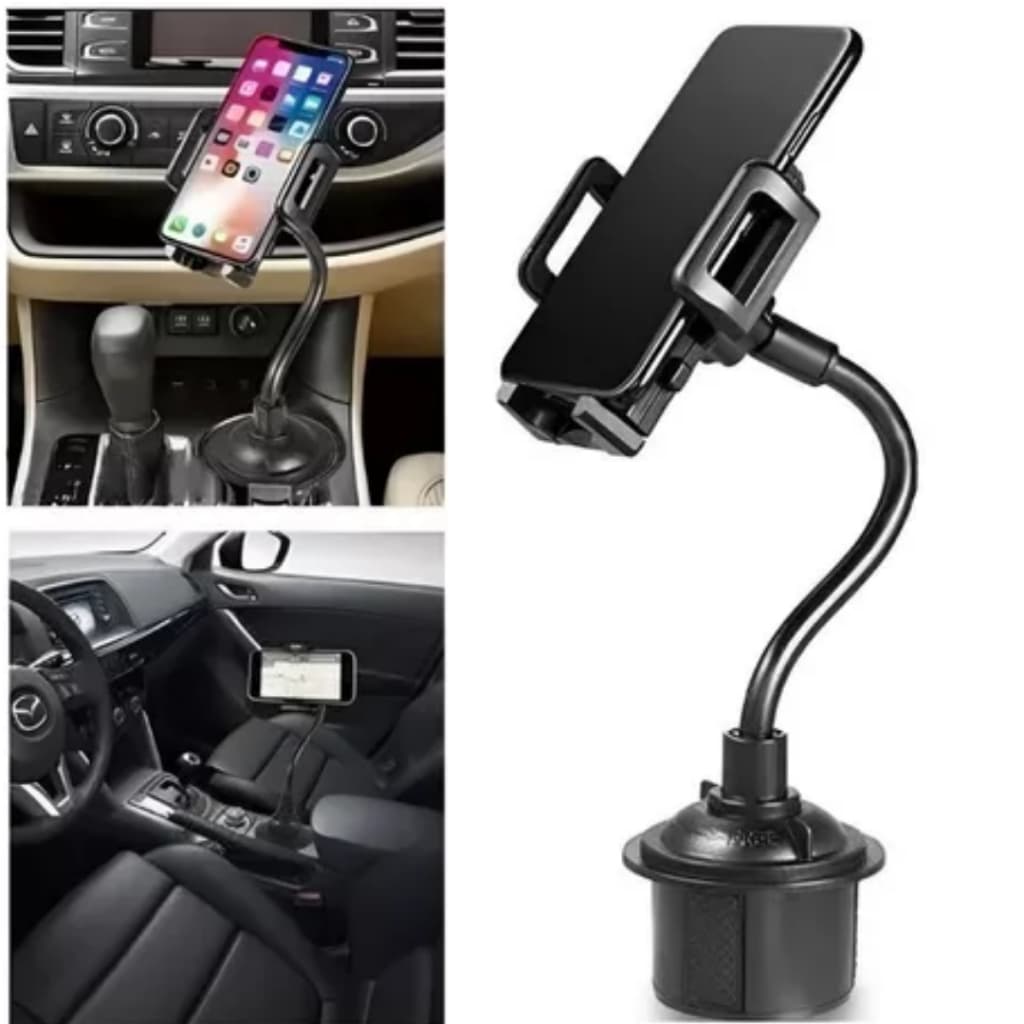 Suporte Flexível Para Celular Gps Porta Copo Premium Carro