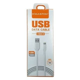 Cabo USB V8/TIPO-C/IPHONE Rápido 4.8A H'maston Cabo Flexível com Pontas Reforçadas