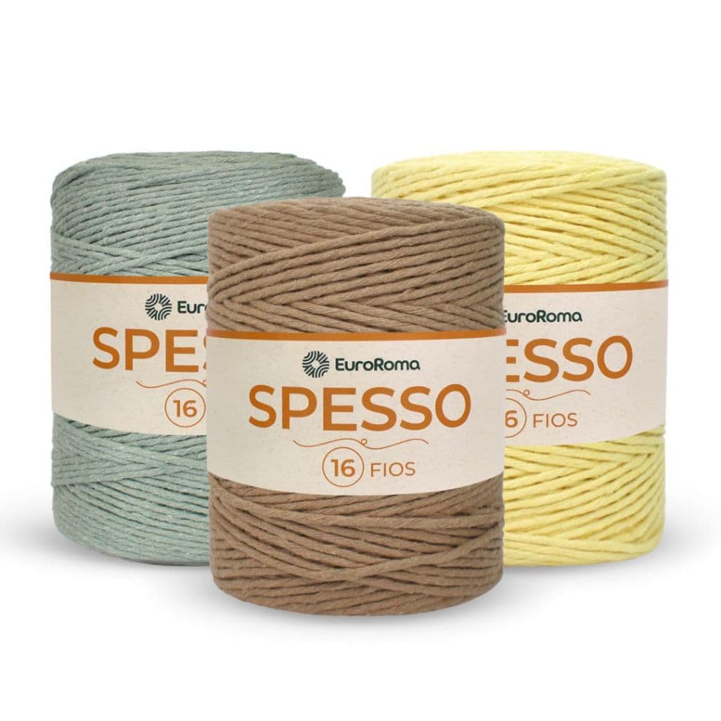 Barbante Spesso Light 16 fios da EuroRoma (para macramê, crochê e outros)