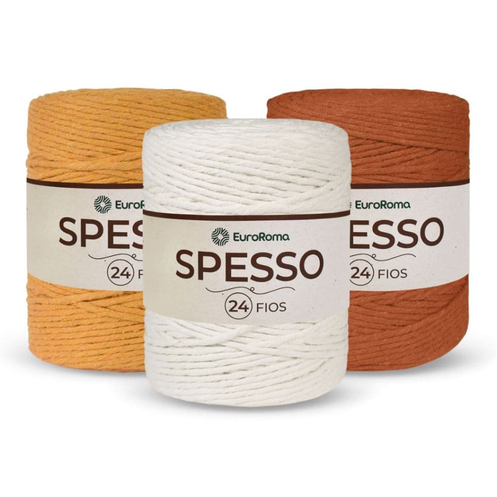 Spesso 24 fios EuroRoma - Barbante 24 fios - indicado para macramê, crochê e outros artesanatos