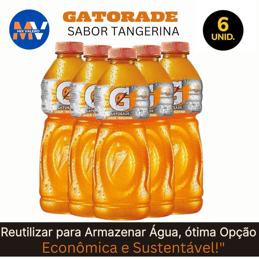 Gatorade Tangerina 500ml Fardo 6un Energize-se Com Promoção