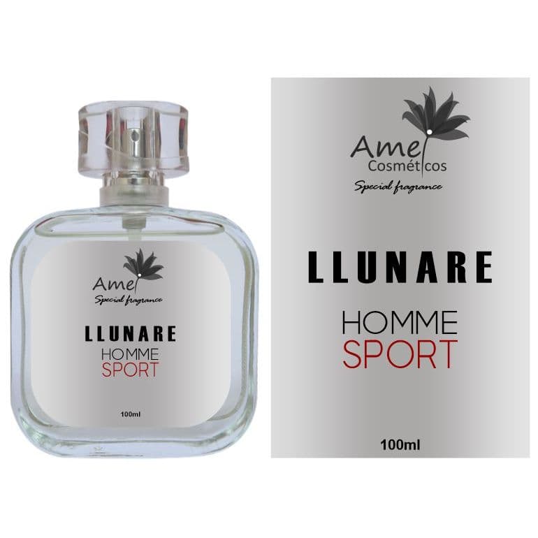 Perfume Llunare Homme Sport Masculino Amei Cosméticos Alta Fixação 33% de Essência Importada Parfum