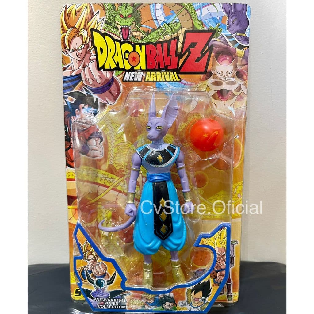 Kit Boneco Bills + Esfera Do Dragão Dragon Ball Z Articulado Personagem Coleção Lendário Anime Miniatura Colecionador