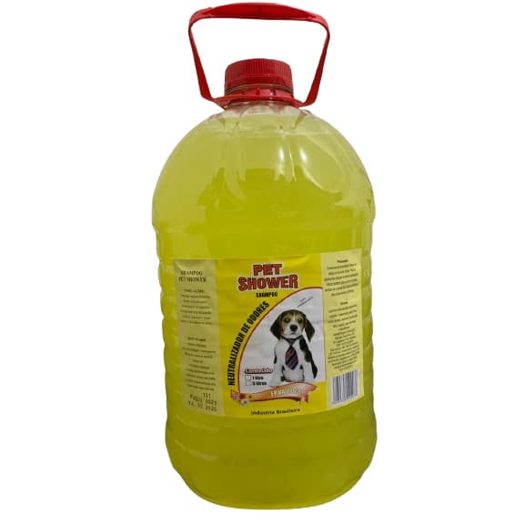 Shampo Neutralizador de Odores Erva Doce 5 Litros para Pet Shop, Banho e Tosa e Clínica Veterinária