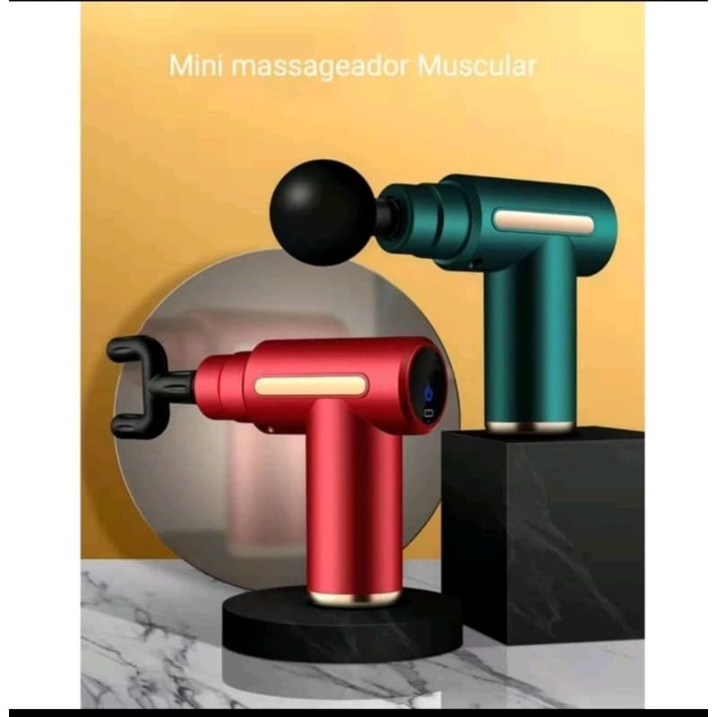 Massageador Muscular Elétrico Portátil Mini | 6 Velocidades | USB-C Recarregável