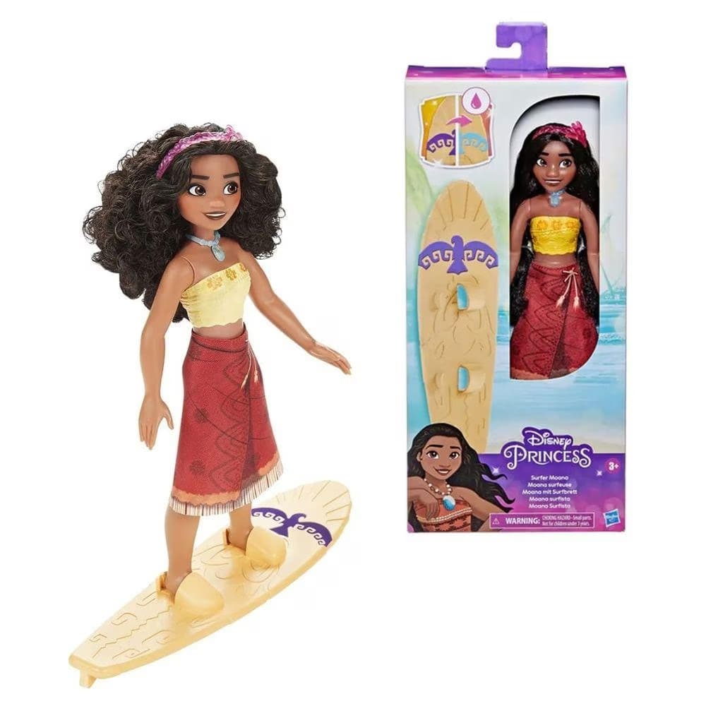 Boneca Moana Surfista Disney Articulada 30cm – Hasbro