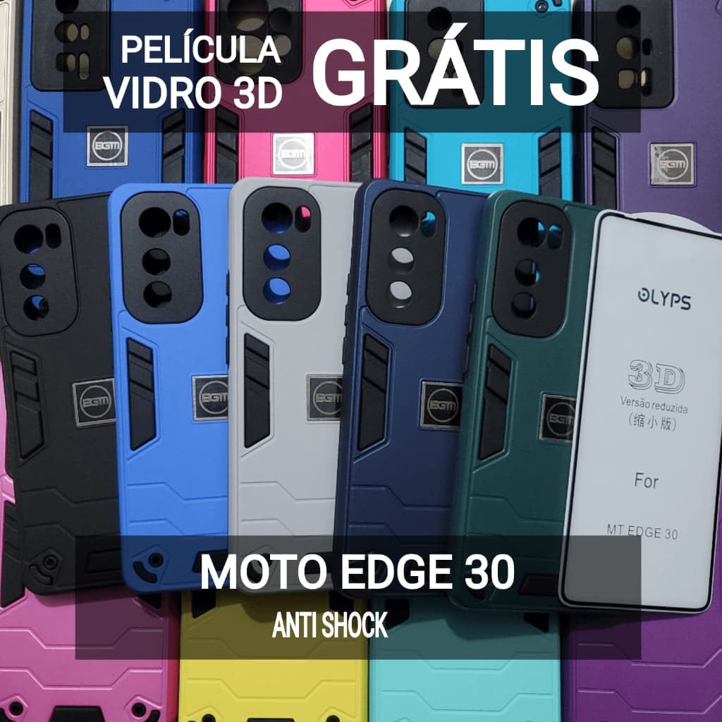 Capa Capinha anti impacto Motorola Moto Edge 30 / Capa capinha anti shock para Moto edge 30 color armor