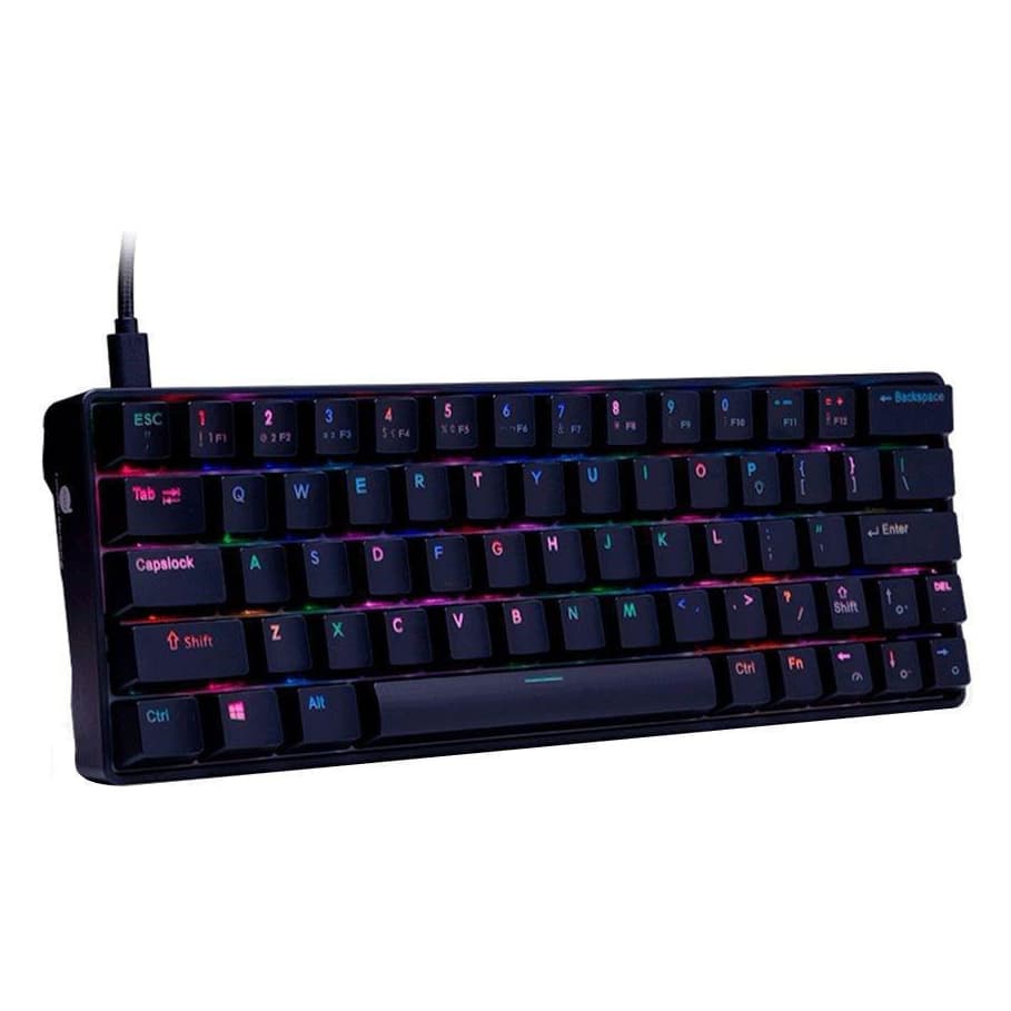 Teclado Mecânico Gamer Dazz Mk-60 Rgb Switch Blue Us Com Fio