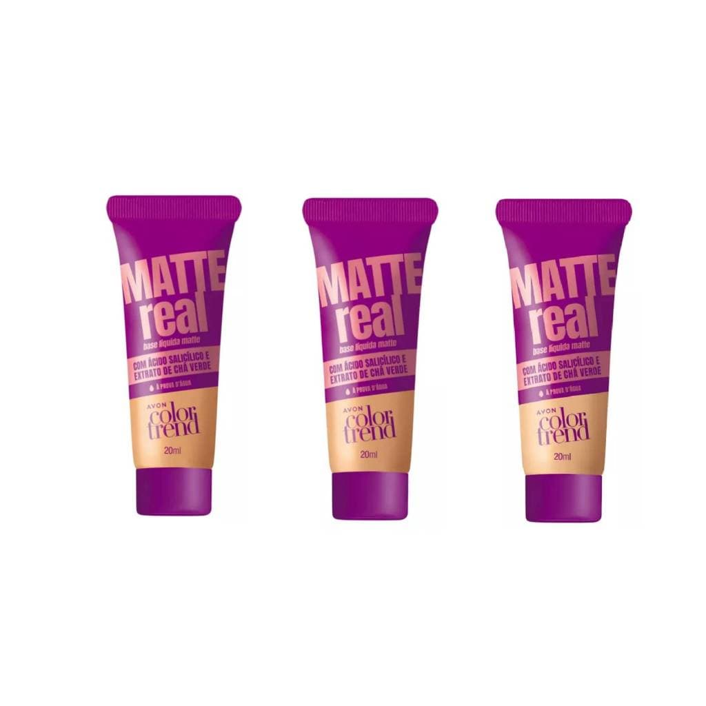 Base Líquida Color Trend Matte Real à Prova D'Água da Avon