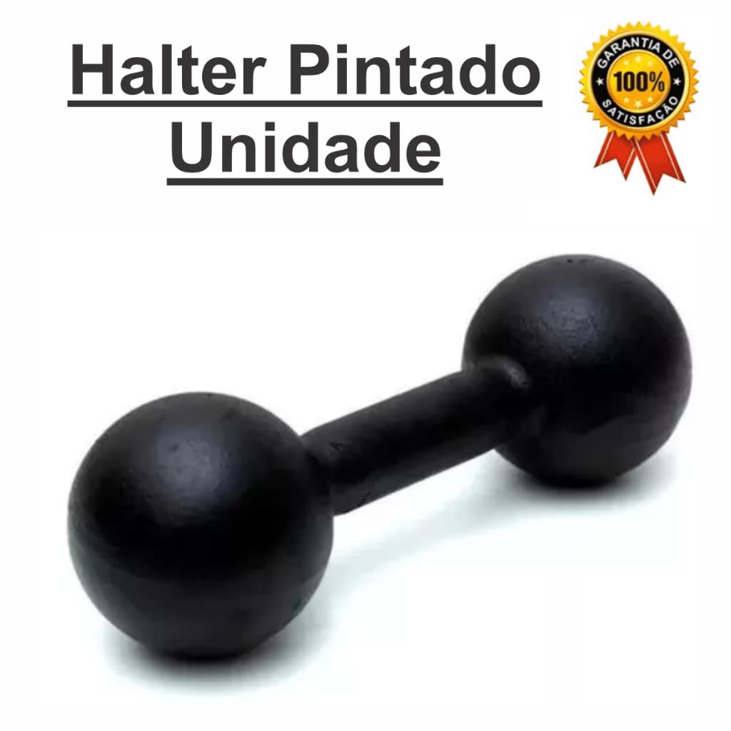 Halter Pintado De 10 Kg P/ Supino e Academia (Unidade)