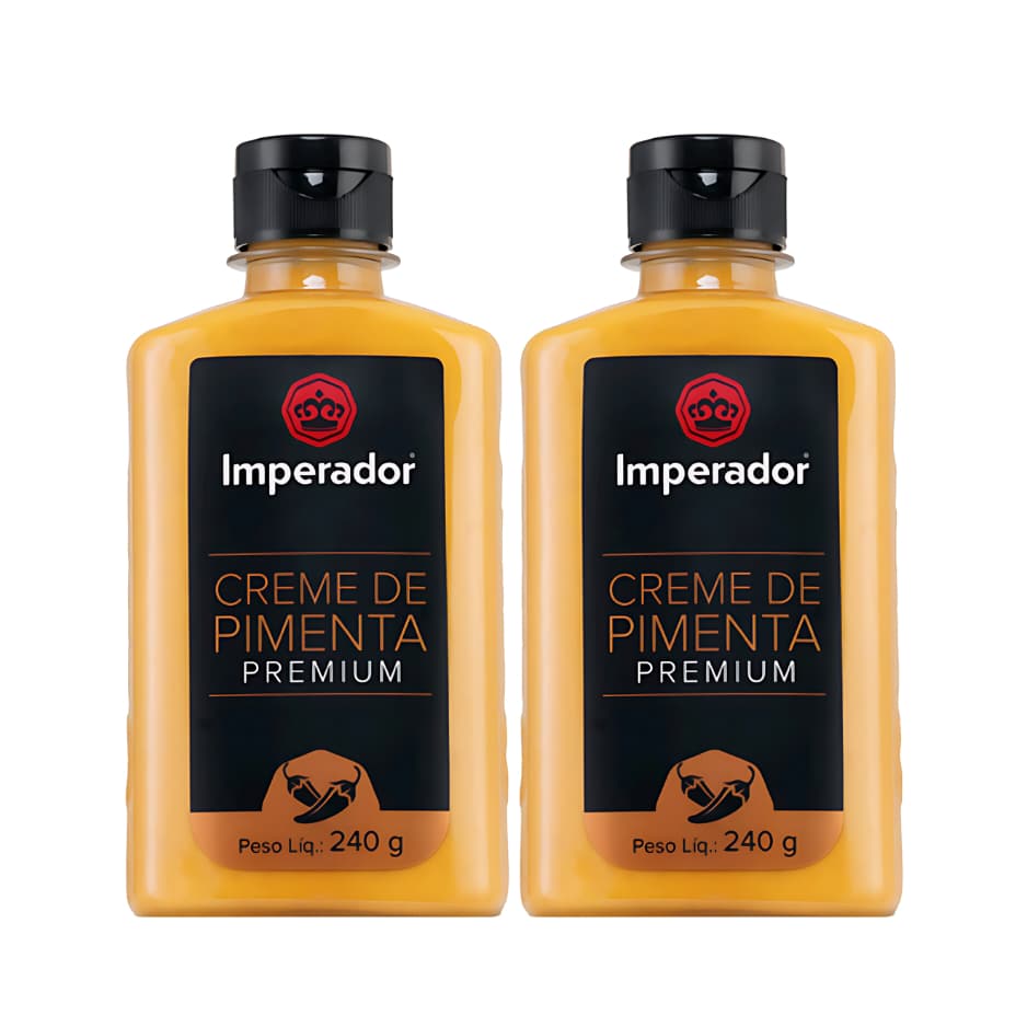 Creme de Pimenta Premium Imperador Kit com 2 unidades de 240g de Muito Sabor
