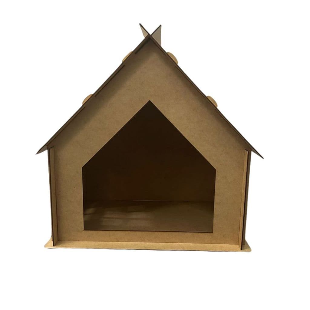 Casinha Pet Em Madeira Classica Para Cachorro/gato Espaçosa