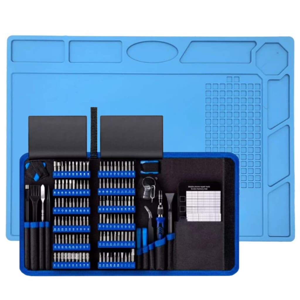 Kit Manta Antiestática Celular + Jogo de Chaves 140 Itens KIT COMPLETO