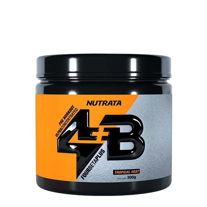 Pré Treino 4B Four Beta Plus 300g - Frutas Tropicais - Nutrata
