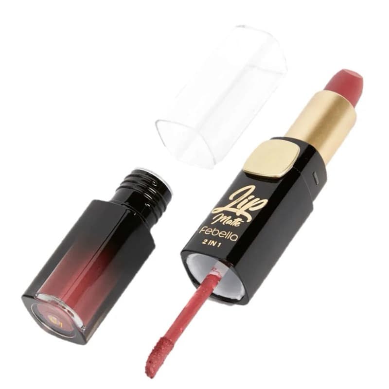 Batom Matte Liquido E Batom Matte 2 IN 1 DBT6013-FEBELLA