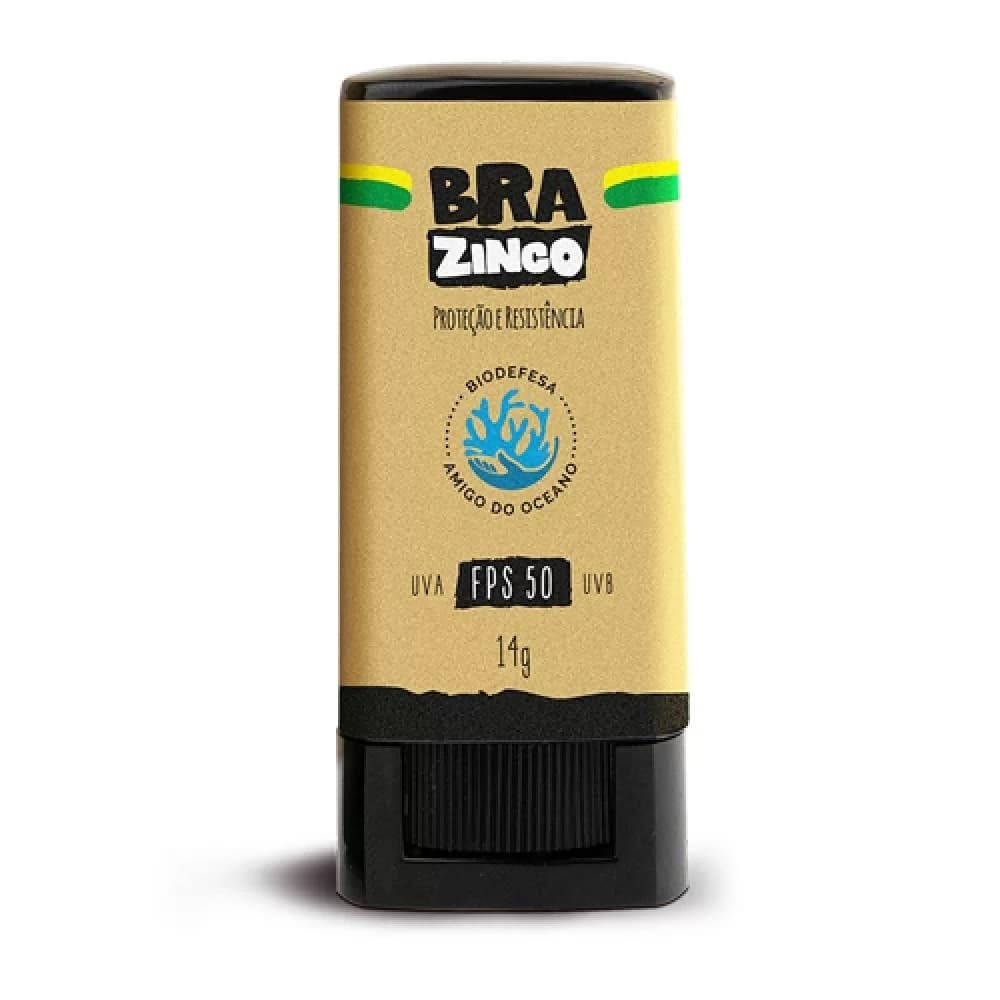 Protetor Facial Solar Brazinco FPS 50 - Bege Médio
