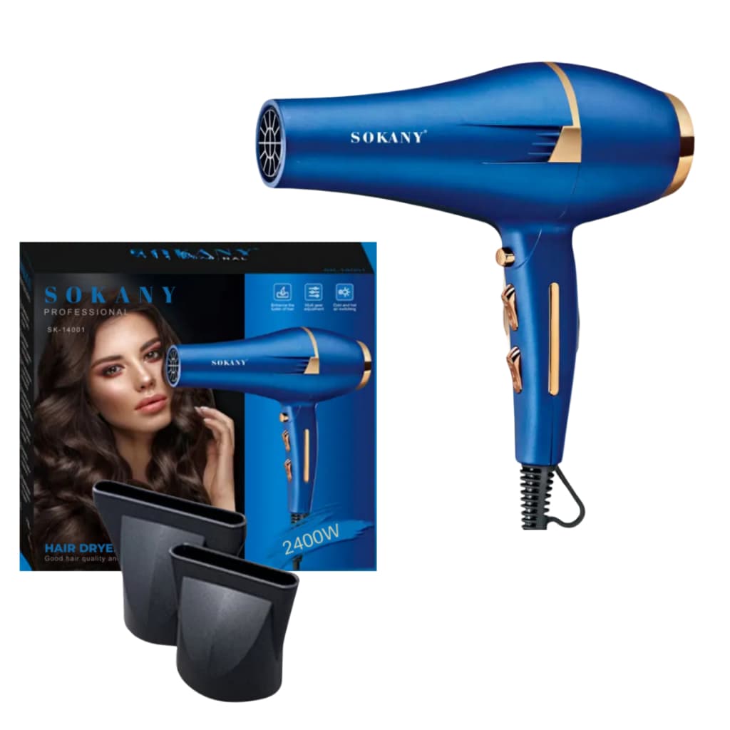 Secador De Cabelo Potente Linha Profissional Leve Pentes + Difusor de Cachos
