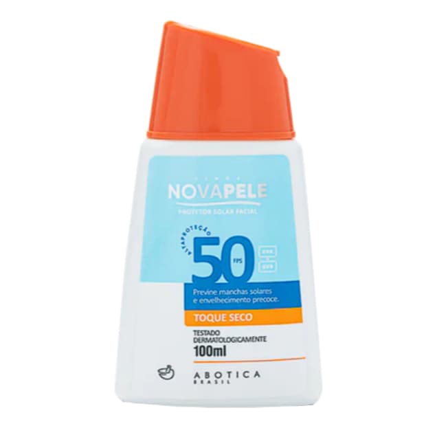 Protetor Solar Nova Pele FPS 50 100ml – Ação Regeneradora e Hidratante para Pele Protegida