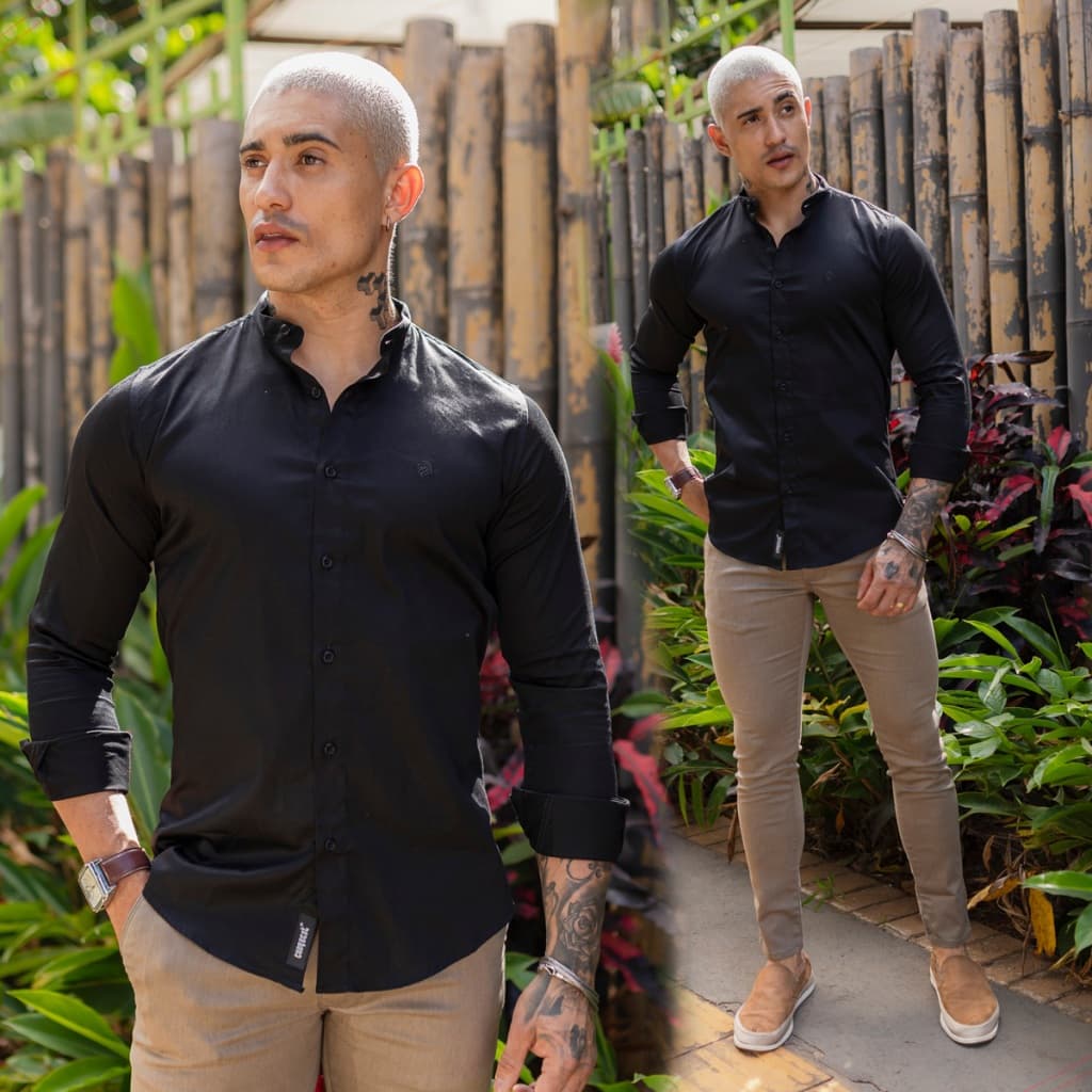 Camisa Social Masculina Acetinada Slim Manga Longa Varias Cores Confortavel Melhor Preço  Pronta Entrega Envio Rapido