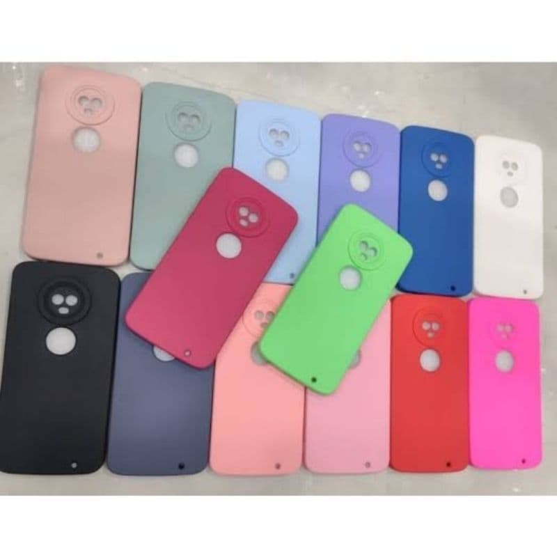 Capa capinha case silicone aveludada Moto G6/Moto G6 Play/Moto G6 Plus