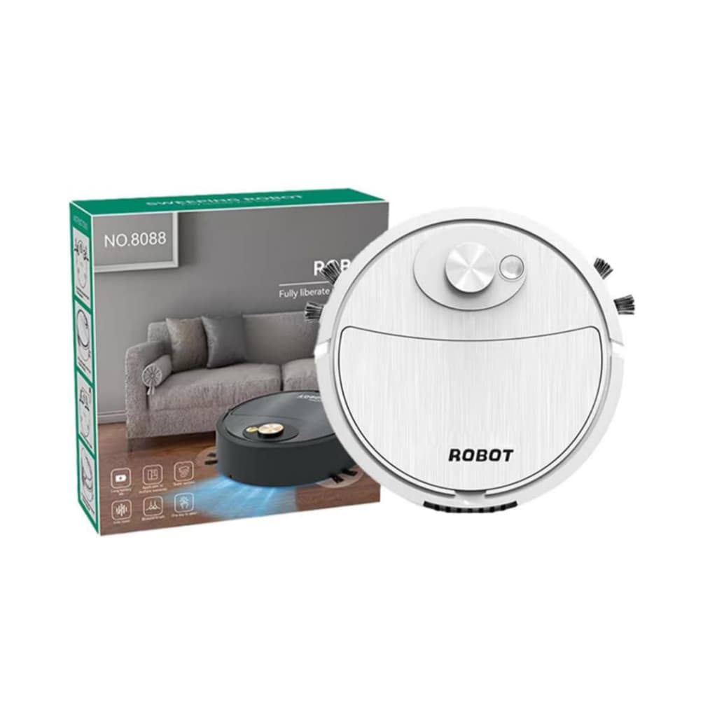 Robô Aspirador Elétrico Automático De Pó Limpa Casa -  Robô Aspirador de Pó e Passa pano 2 em 1