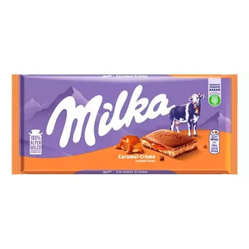 Barra Milka Caramel 100g Importado Alemanha